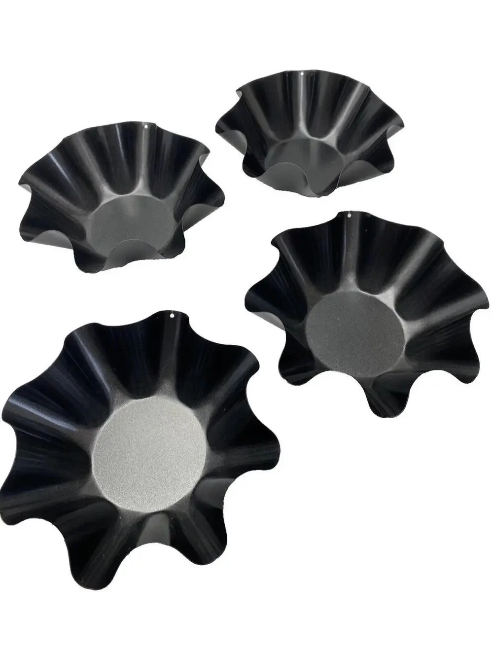 Tortilla Taco Bowl Pans Black 4-Piece Set Mexican Cookware Brand New